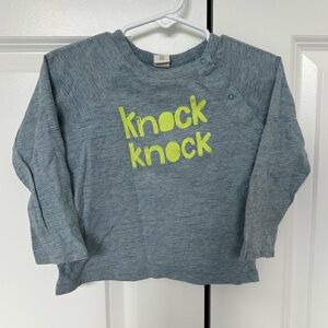 Knock Knock long Sleeve shirt in size 24M